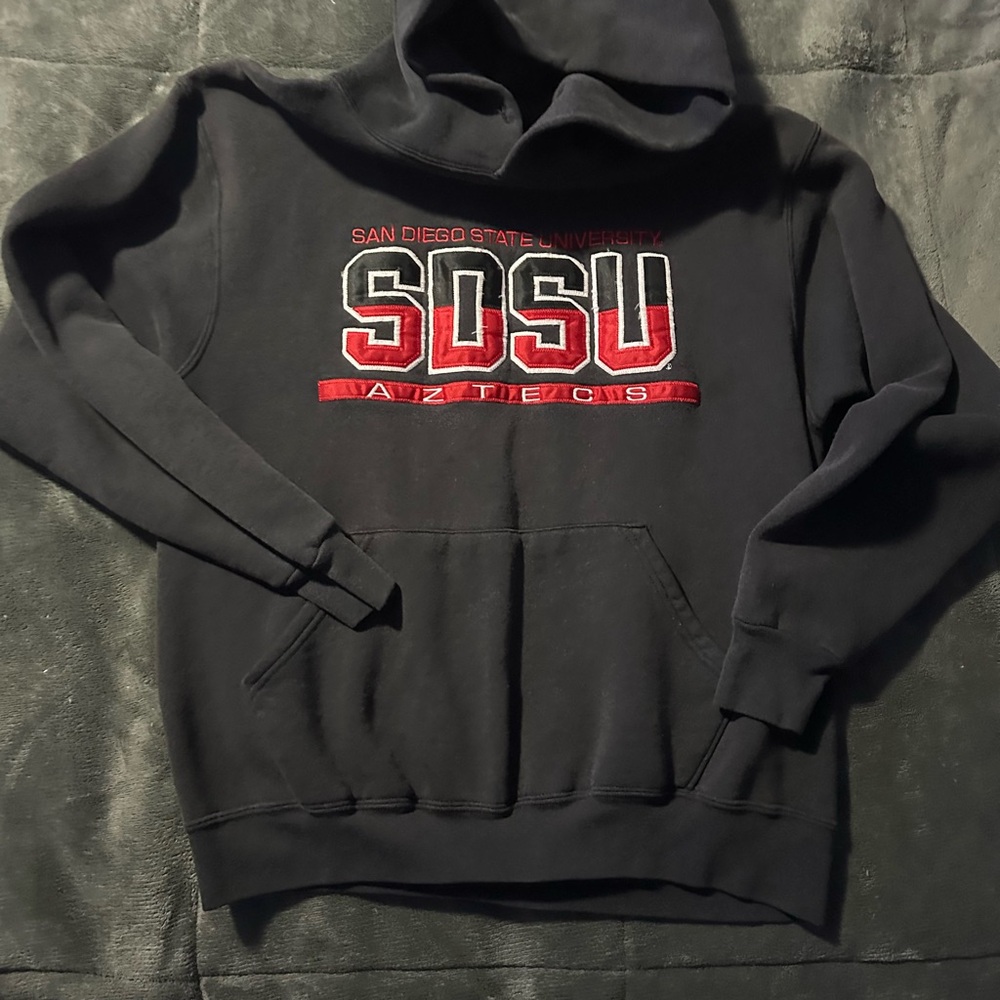 Black SDSU Men's Hoodie